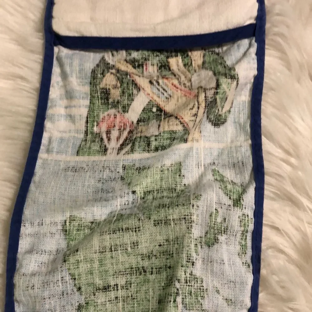 Scotland Tourism Souvenir Double Handed Potholder Map Castle Highland Soldier